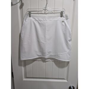 Greg Norman Womens Tennis Golf White Skorts Skirt Sz Med